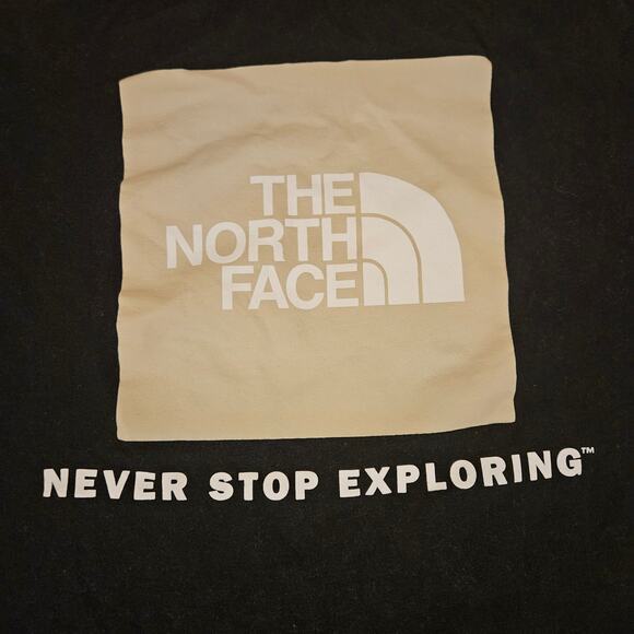 The North Face Box T-shirt Black Men's XXL Tee Front & Back Logo - Picture 1 of 7